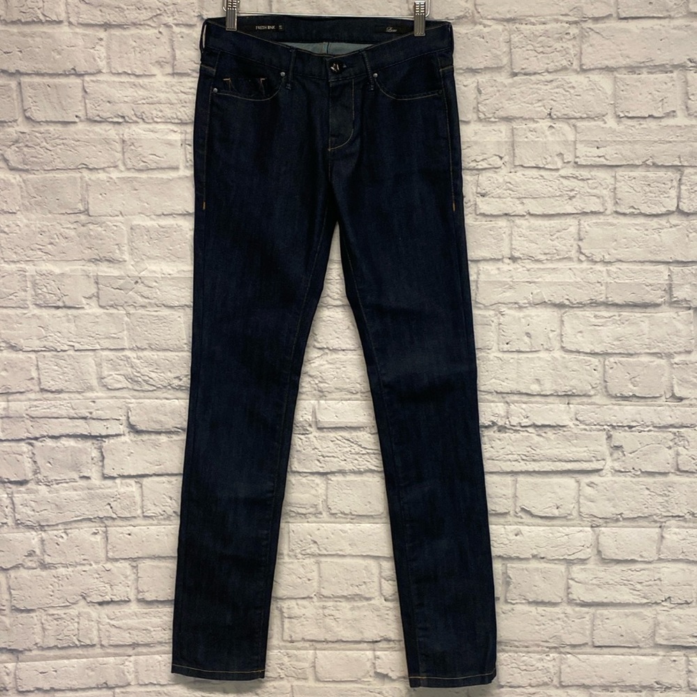 Fresh Ink Long Inseam Dark Wash Jeans Size 25